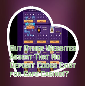 Cafe casino no deposit free spins